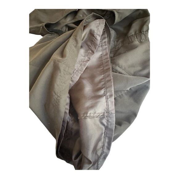 Studio Y Size 1/2 Cap Sleeve Sheath Dress Zipper Accents Dark Olive Green EUC - Picture 4 of 6